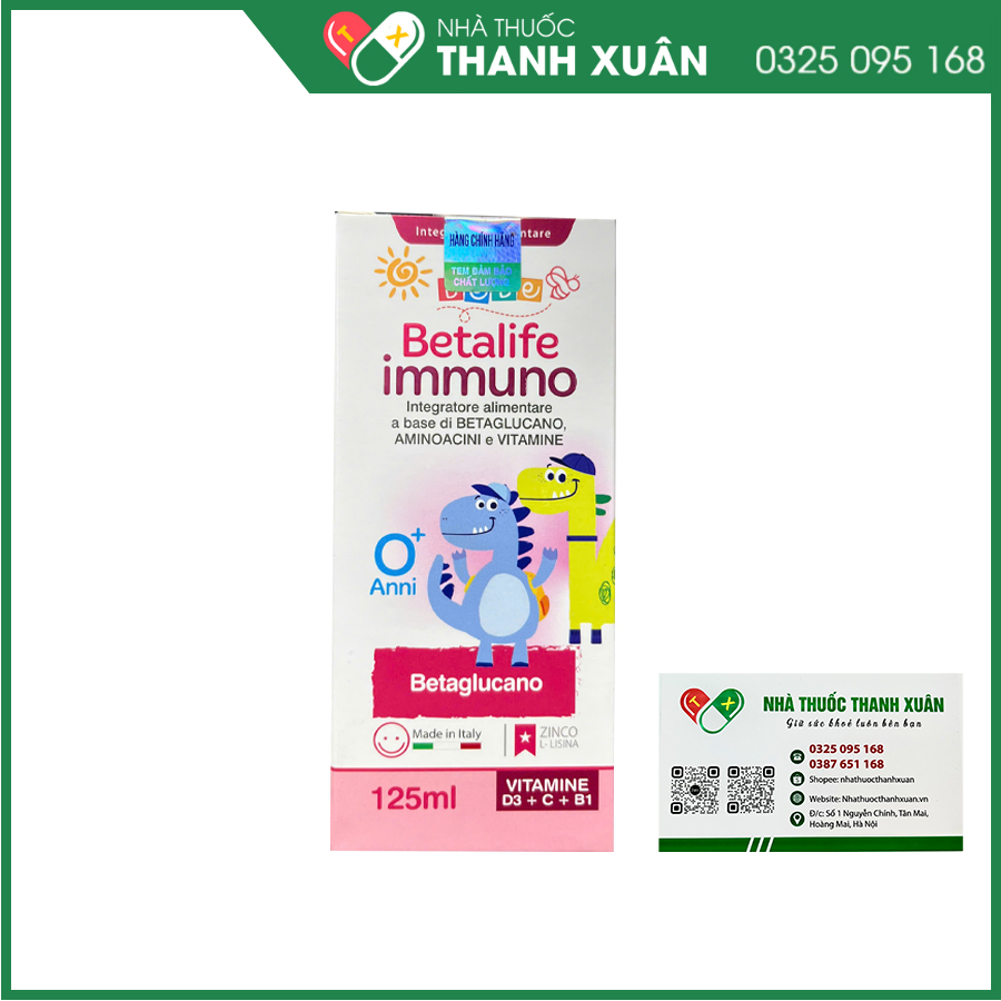 Betalife Immuno giúp hỗ trợ tăng cường sức đề kháng, hỗ trợ ăn ngon